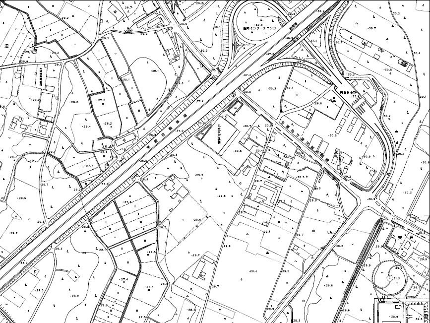 都市計画図 No.1（No.1-B）の画像
